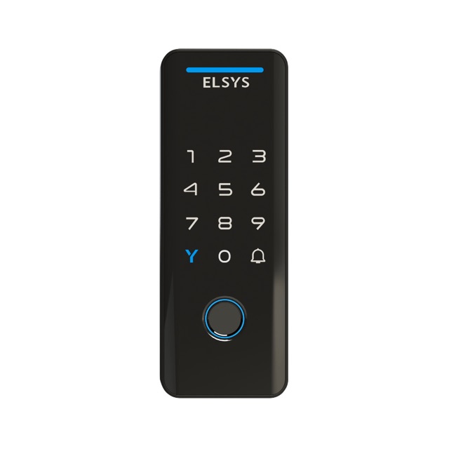 Fechadura digital de sobrepor Elsys Tecno, preta